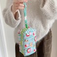 thumbnail image 2 of Large Capacity Canvas Pencil Case Zippered Fabric Pen Pouches Portable Cosmetic Organiser Bag For School Office Travel Multicolor, 2 of 4