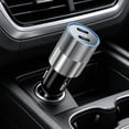 thumbnail image 1 of shyuyusa 40W Dual C Port Quick Car Charger Auto Power Connector For Electronic Gadget And Mobile Device Charging, 1 of 6