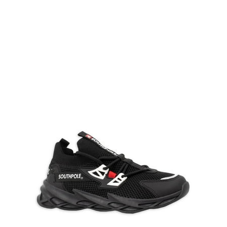 

Southpole Boys Lennox Black Knit Lace Up Sneakers Sizes 1-7