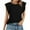 A-Black, variant on ZQUUVOU Solid Tank Top For Women Trendy Sleeveless Loose Ruffle Sleeve Casual Basic Summer Spring Top A-Olive Green