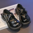 thumbnail image 6 of Quealent Toddler Girls Dress Shoes Little Kids Flats School Mary Janes Shoes Black for Size 9, 6 of 9