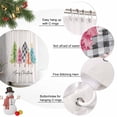thumbnail image 6 of Colorful Christmas Tree Shower Curtain, Buffalo Plaid Xmas Trees Waterproof Fabric Shower Curtains with 12 Hooks, Bathroom Curtain Set for Bathroom Accessories Decor, 54 x 78Inches, 6 of 9