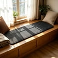 thumbnail image 5 of Linen Look Long Seat Pad - Woven Bench Cushion for Living Room Sofa, Window Sill, Hallway Stool, and Home Sitting Surfaces Protection, 5 of 5