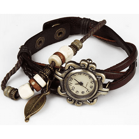Handmade Leather Tree Leaf Womens Watch (Best Leather Watches For Ladies)