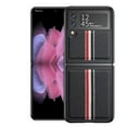 thumbnail image 1 of SaniMore for Samsung Galaxy Z Flip 4 6.7" Ultra-Thin Folding Case, PU Leather Anti-Fingerprint Anti-Scratch Full Body Protective Case for Samsung Z Flip 4 Women Men, Black, 1 of 10