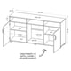 thumbnail image 4 of Mesa TV Berlin Caramelo 140x70x36 Mueble TV MDP, 4 of 8