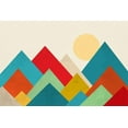 thumbnail image 2 of Allen, Kimberly 14x11 White Modern Wood Framed Museum Art Print Titled - Mountain Range 2, 2 of 4