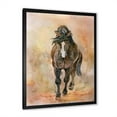thumbnail image 2 of Designart 'Abstract Portrait Of Beautiful Chestnut Horse II' Farmhouse Framed Art Print, 2 of 4