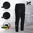 thumbnail image 3 of ZAPARI Licra Deportiva Larga Interior, Mallas Deportivas para Niños. Leggins de Compresión y Secado azul marino M, 3 of 6