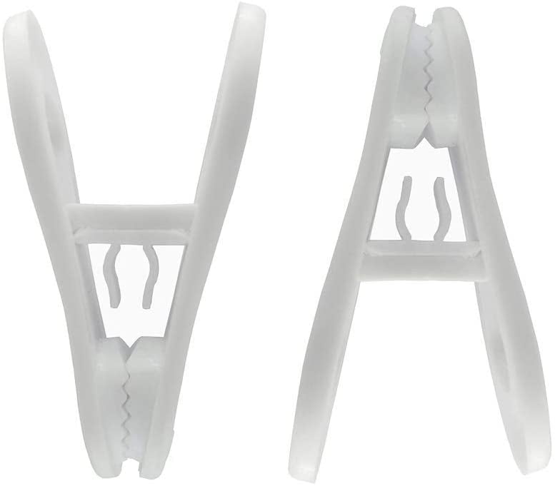 SurVank Set of 20 Plastic Baby Hanger Finger Clips - Multi-Purpose Hanger Clips for Hangers - Premium Heavy Duty ABS Clothes Hanger or Velvet Hanger - Pants