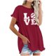 thumbnail image 1 of Camiseta de manga corta estampada casual para mujer OAVQHLG3B Store  lin121212, 1 of 5