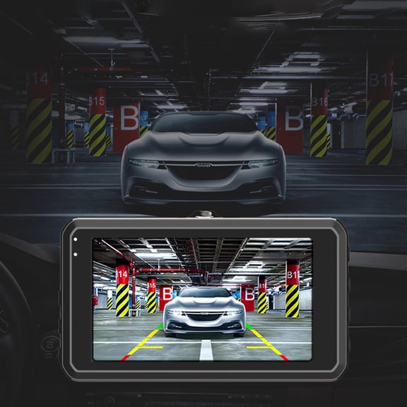 Dash Cam 1296P Full HD Front and Rear Car Camera with Wide Angle Lens, WiFi APP, Night Vision, G-Sensor, Loop Recording and 24H Parking Monitor for Vehicle Driving Safety
