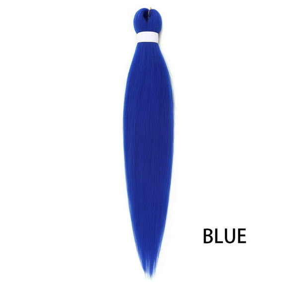 XmhyTop 3PCS 26 Inch Pre-Stretched Synthetic Braiding Hair, Knotless Twist Extensions with Vibrant Colored Options for Easy Styling, Blue