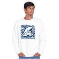 thumbnail image 5 of Retro Smurf Cool 90s Graffiti Vibes Sweatshirt for Men or Women Brisco Brands X, 5 of 6
