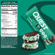 Quest Protein Bar, Mint Chocolate Chunk, 20 g Protein, 12 Count