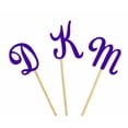 thumbnail image 2 of Darling Souvenir Custom Initials Wedding Cupcake Toppers Personalized Party Dessert Decorations - Pack Of 20, 2 of 3