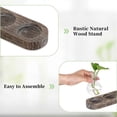 thumbnail image 4 of Propagation Station Glass Vases Decoration: 5 Plants Terrarium with White Washed Wooden Tray for Living Room Office, 4 of 5