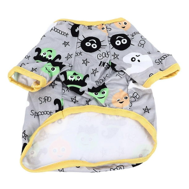 Pet Halloween T Shirt Breathable Soft Fashionable Pet Clothes for Cats Small Dogs M Size