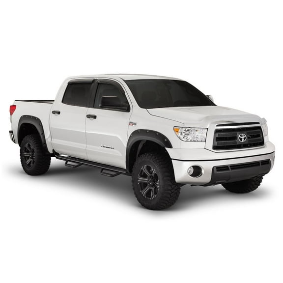Bushwacker 07-13 Toyota Tundra Fleetside Pocket Style Flares 4pc 97.6/78.7/66.7in Bed - Black Fits select: 2010 ,2013 TOYOTA TUNDRA CREWMAX SR5