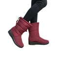 thumbnail image 3 of Snow Boots for Girls Womens Waterproof Slip Resistant Winter Snow Cold Weather Boots Warm Ladies Shoes, 3 of 7