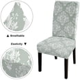 thumbnail image 6 of Baroque Floral Dining Chair Covers Set of 4,Stretch Parsons Chair Slipcovers Universal Removable Washable Chair Seat Covers Protector for Dining Room,Kitchen,Hoteland Party, 6 of 6
