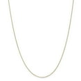 thumbnail image 1 of 14K Yellow Gold necklace Cable chain Pendant Diamond-cut 20 in 0.8 mm, 1 of 5