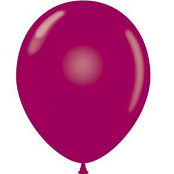 12 Tuftex Burgundy Latex Balloons 17" Made in USA
