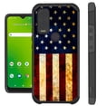 thumbnail image 1 of Compatible with Cricket Innovate E 5G Hybrid Fusion Guard Phone Case Cover (US Flag Half), 1 of 2