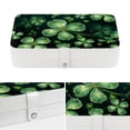 thumbnail image 4 of Saint Patrick's Day Portable PU Leather Travel Organizer Box with Removable Compartment and Necklace Holder, 4 of 6