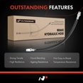 thumbnail image 6 of A-Premium Brake Hydraulic Hose Compatible with Select Chevy and GMC Models - Blazer 1996-2005, S10 1995-1999, Jimmy 1996-2005, Sonoma 1995-1999 - Replace# 17999904, 6 of 8