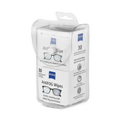 ZEISS Gentle and Thorough Cleaning Anti Fog Lens Cleaner Wipes for Eyeglass, 30 Count