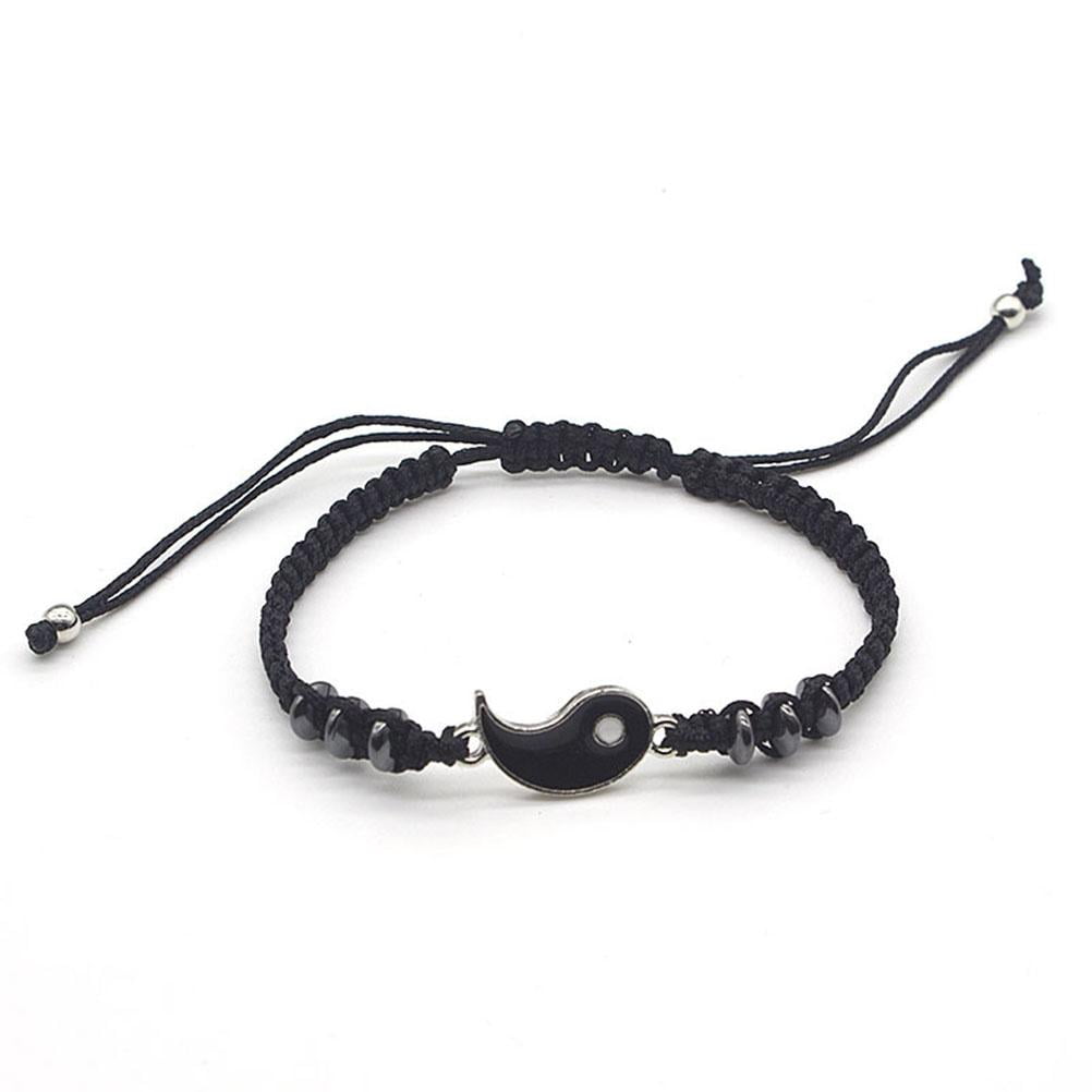 Bracelets Meilleur ami pour 2 Bracelet à cordon ajustable Yin Yang