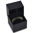thumbnail image 3 of P. Manoukian Tungsten Wedding Band Ring 6mm for Men Women Black & 18K Yellow Gold Plated Center Line Dome Brushed Polished Lifetime Guarantee Size 12.5, 3 of 4