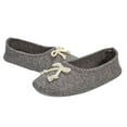 thumbnail image 3 of Women's Slippers House Shoes Breathable Ballerina Cotton Slippers Anti-Skid House Slippers, 4.5-5.5, Deep Gray, 3 of 8