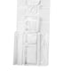 thumbnail image 4 of Organizador de papel de regalo colgante de doble cara, almacenamiento de papel de regalo con múltiples bolsillos delanteros y traseros, sus b Blanco Macarena organizador de papel de regalo, 4 of 6