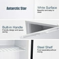 thumbnail image 6 of KNDKO 3.2Cu.ft Upright Freezer, Mini Freezer with Removable Shelves, Adjustable Thermostat for Home/Kitchen/Office, WHITE, 6 of 8