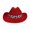 Red, variant on YIWULA Toddler Western Cowboy Hat Unisex for Boys Girls Classic Cowgirl Dress Up Hat with Buckle Belt Kids Outdoor Play Hat(White,One Size)