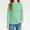 Green, variant on Girls Long Sleeve Shirts Casual Crewneck Blouses Tops Cotton Girls Shirts with Lace Sleeve Tunics 5-14 Years