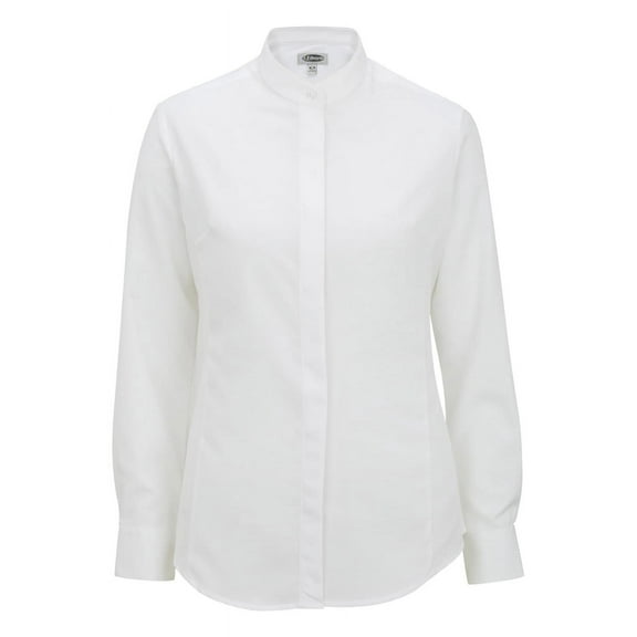Edwards Garment Women's Banded Collar Long Sleeve Blouse, Style 5392