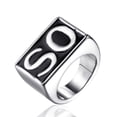 thumbnail image 3 of Anillo de acero de titanio exagerado japonés y coreano con personalidad de moda retro punk para hombres coreanos con calavera dominante, 3 of 6