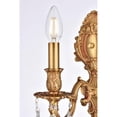 thumbnail image 4 of Elegant Lighting Monarch Traditional Wall Sconce French Gold 1 Light E12 Crystal, 4 of 4