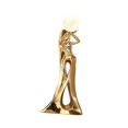 thumbnail image 4 of TISHITA Abstract Figurine with LED Floor Luminous Sculpture Character Modern Abstract Art Ornament for Desktop Study Decor Collection gold, 4 of 8