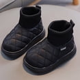 thumbnail image 3 of Viluyesy Girls Ankle Boots Fleece Lined Winter Warm Comfortable Shoes Kids Snow Boots Black Size 6.5 Toddler, 3 of 6