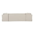 thumbnail image 5 of Moe's Home Collection Fable Slipcover Dining Banquette U-Shape Beige 129In, 5 of 10