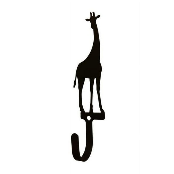 Village Wrought Iron WH-283-S Giraffe Wall Hook, Small