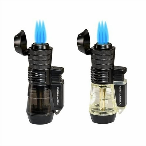 Vertigo Sputnik Triple Torch Lighter Windproof Lighter With 3 Torches, Gift for men (random color)35