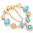 thumbnail image 1 of PULSERAS CON ABALORIOS de corazón de cristal para mujer, cadena de serpiente de Color dorado, regalo de joyería para el Día de San Valentín, 2022 Fivean unisex, 1 of 2