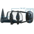 thumbnail image 2 of K-Source Exterior Towing Mirror 3891 Clip-On For Mirrors 4-1/2 Inch to 14 Inch; Single 7-3/4 Inch x 5-1/8 Inch; Extends 14-1/2 Inch; Manual; Without Turn Signal; Without heated Mirrors; Non Folding, 2 of 2