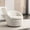 Cream White, variant on Fabric Barrel Chair | 360° Swivel for Flexible Seating in Living Rooms | Premium Fabric with Round Metal Base | Solves the Problem of Uncomfortable Long - term Sitting
