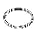 Lucky Line 7/8" Split Key Ring, Nickel-Plated Tempered Steel, Heavy Duty Metal Key Chain Ring for Cars, Crafts, Lanyards, Box of 100 (76300)